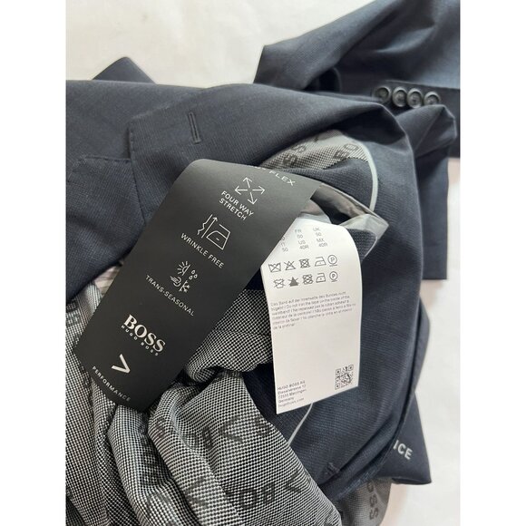 BOSS Hugo Boss Suit Jacket in Navy - Picture 3 of 3